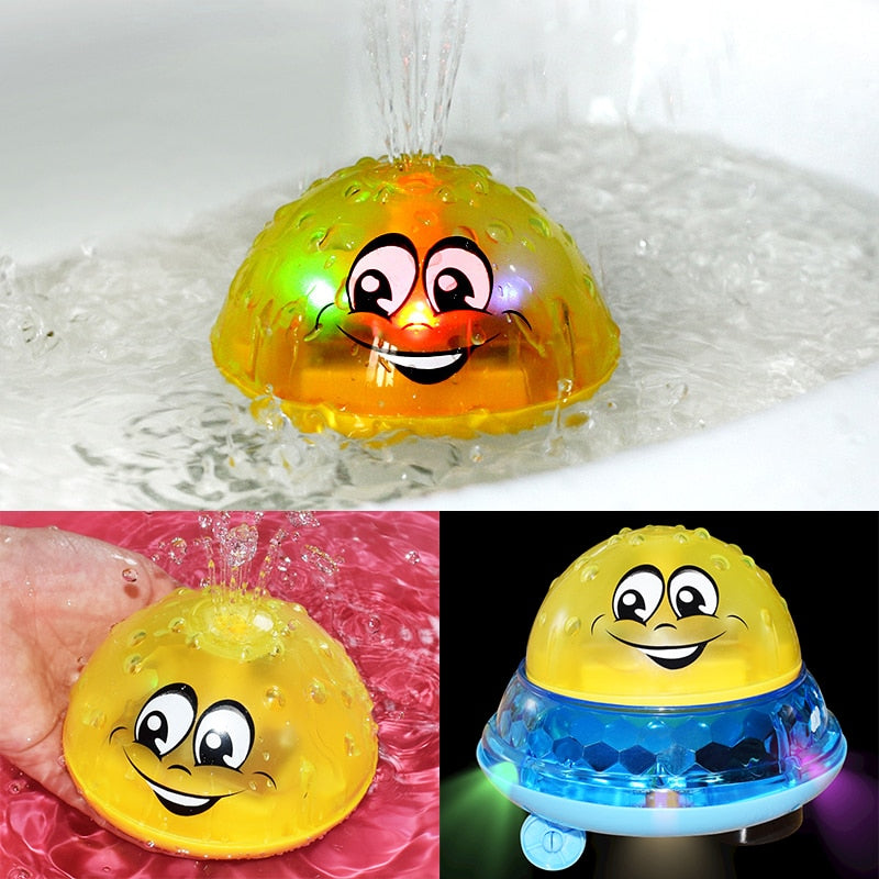 Bath Toys Spray Water Light Rotate with Shower Pool Kids Toys for Children Toddler Swimming Party Bathroom LED Light Toys Gift