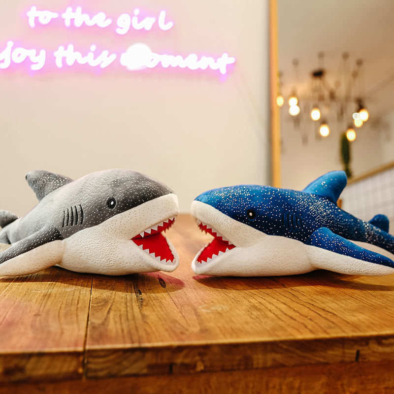 Cute Giant Soft Shark Stuffed Plush Toys Office Nap Pillow Home Comfort Cushion Child Decor Christmas Gift Sea Animal Doll