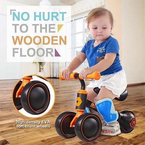 Baby Balance Bike, Bikes for Toddlers Age 12-24 Months, Best Gifts for Girls Boys to Scoot Around with Comfortable Adjustable seat in 3 Wheels