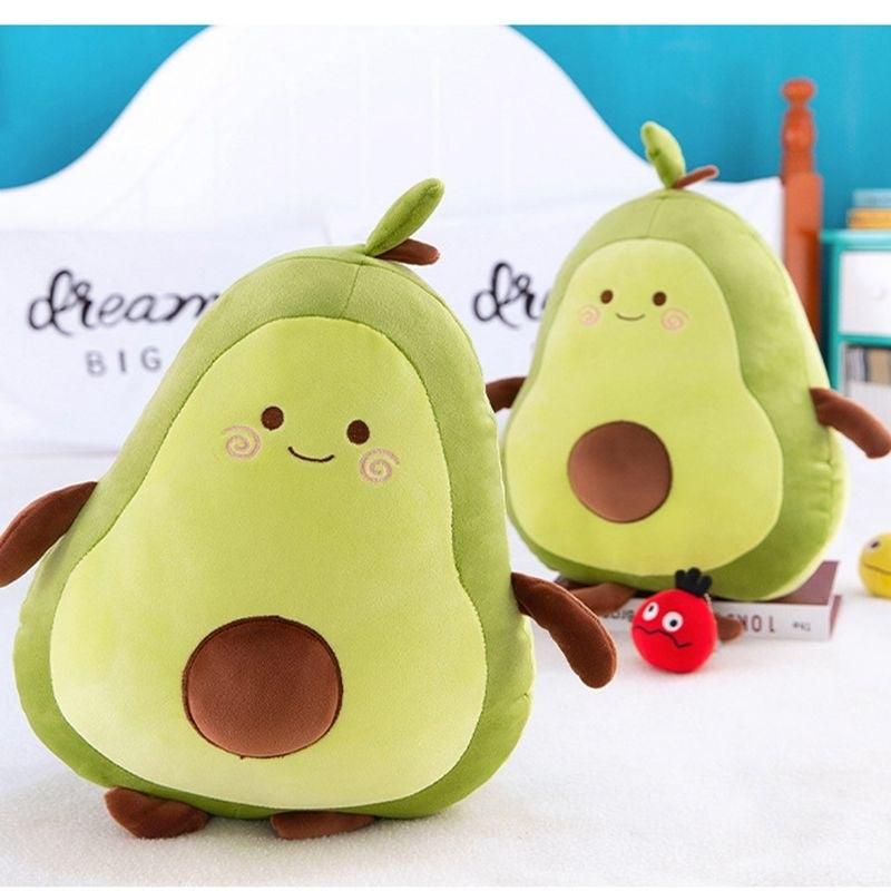 Comfortable Avocado Soft Pillow Plush Toy Kawaii Cartoon Fruits Appease Girls Baby Doll Toys