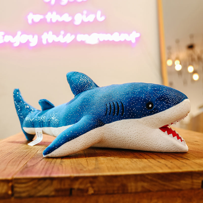 Cute Giant Soft Shark Stuffed Plush Toys Office Nap Pillow Home Comfort Cushion Child Decor Christmas Gift Sea Animal Doll