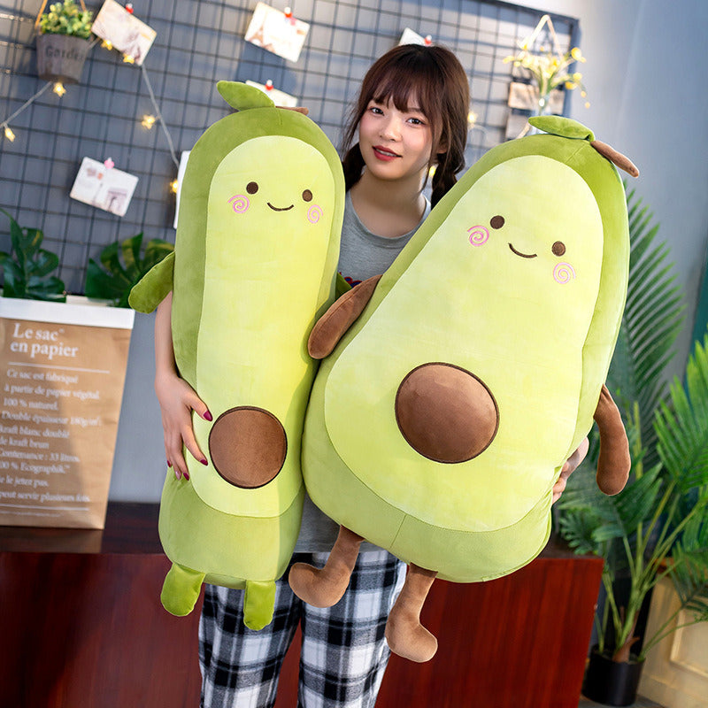 Comfortable Avocado Soft Pillow Plush Toy Kawaii Cartoon Fruits Appease Girls Baby Doll Toys