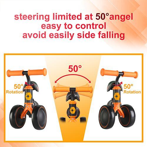 Baby Balance Bike, Bikes for Toddlers Age 12-24 Months, Best Gifts for Girls Boys to Scoot Around with Comfortable Adjustable seat in 3 Wheels