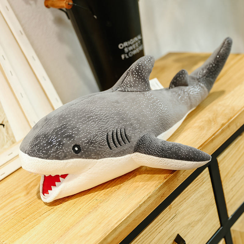 Cute Giant Soft Shark Stuffed Plush Toys Office Nap Pillow Home Comfort Cushion Child Decor Christmas Gift Sea Animal Doll